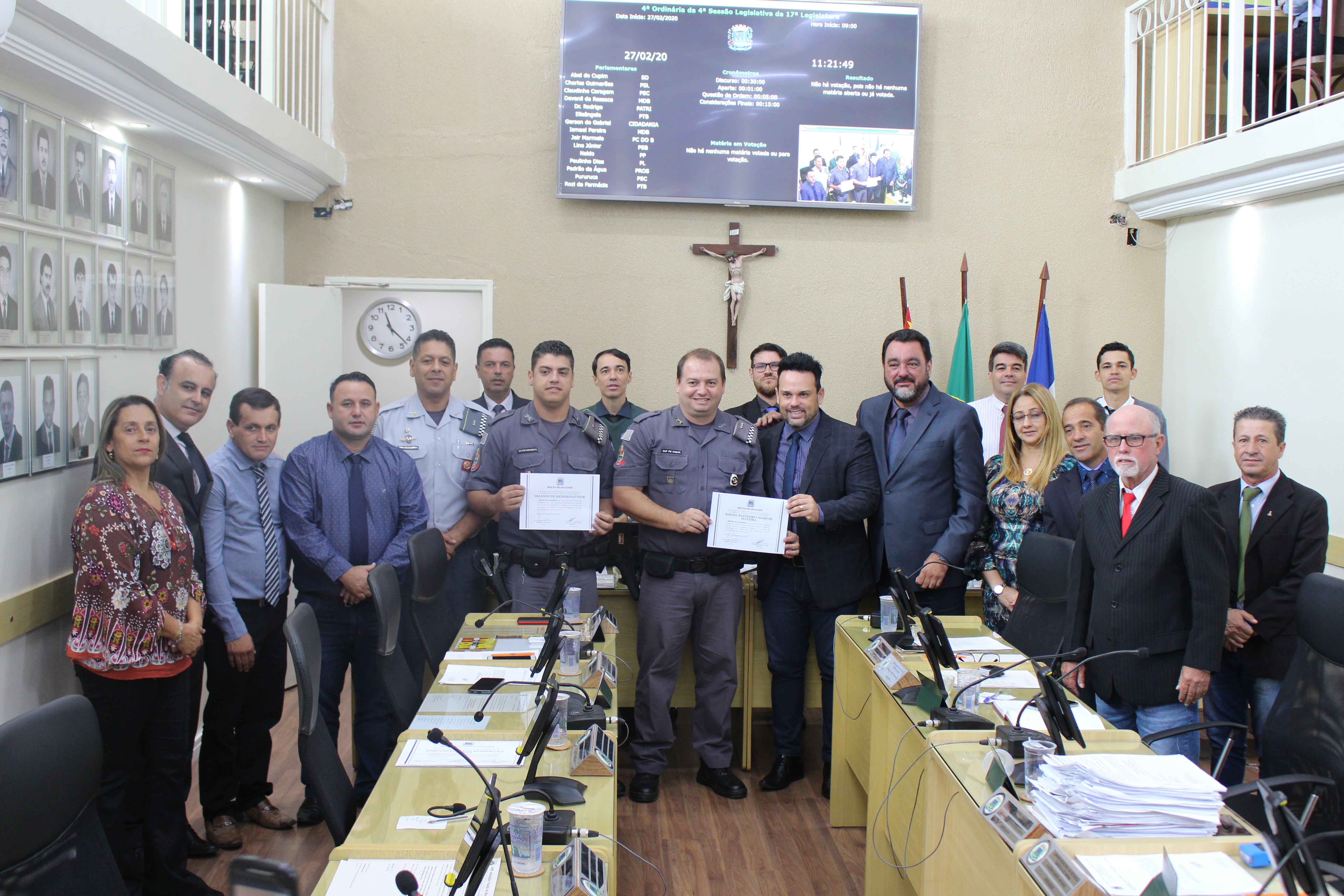 “PMs Anjos da Guarda” recebem Moção de Aplauso e Congratulações 