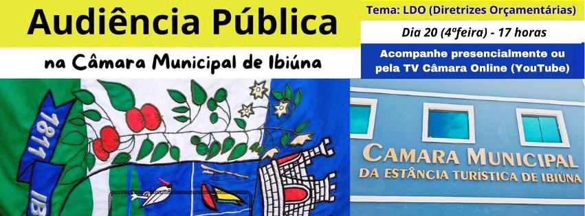 Nesta 4ªfeira (17h) começam os debates para a Lei de Diretrizes do próximo
