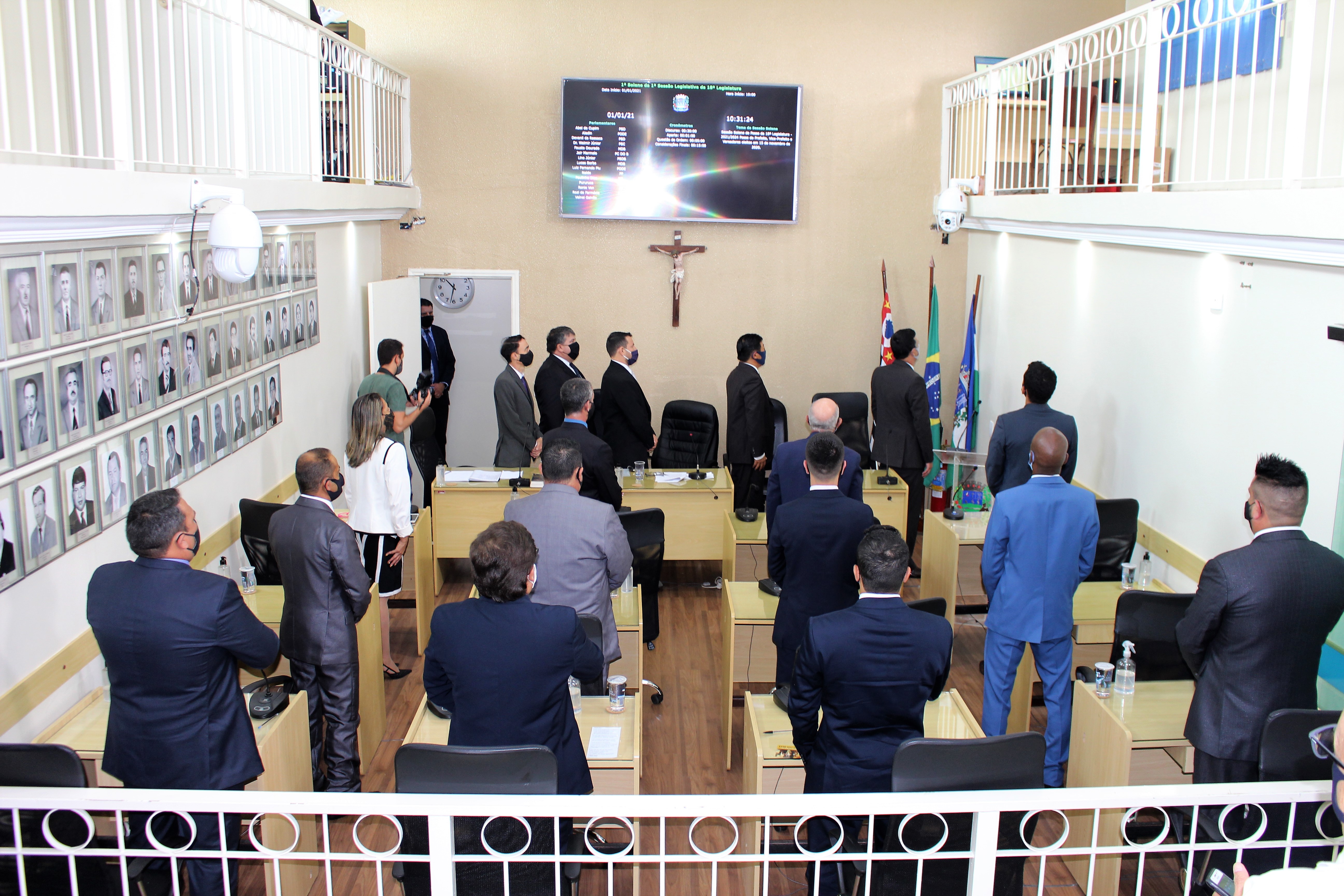 Prefeito, vice e vereadores para a gestão municipal 2021-2024 são empossados 