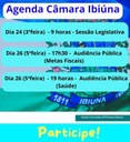 Semana tem Sessão Legislativa e Audiências Públicas